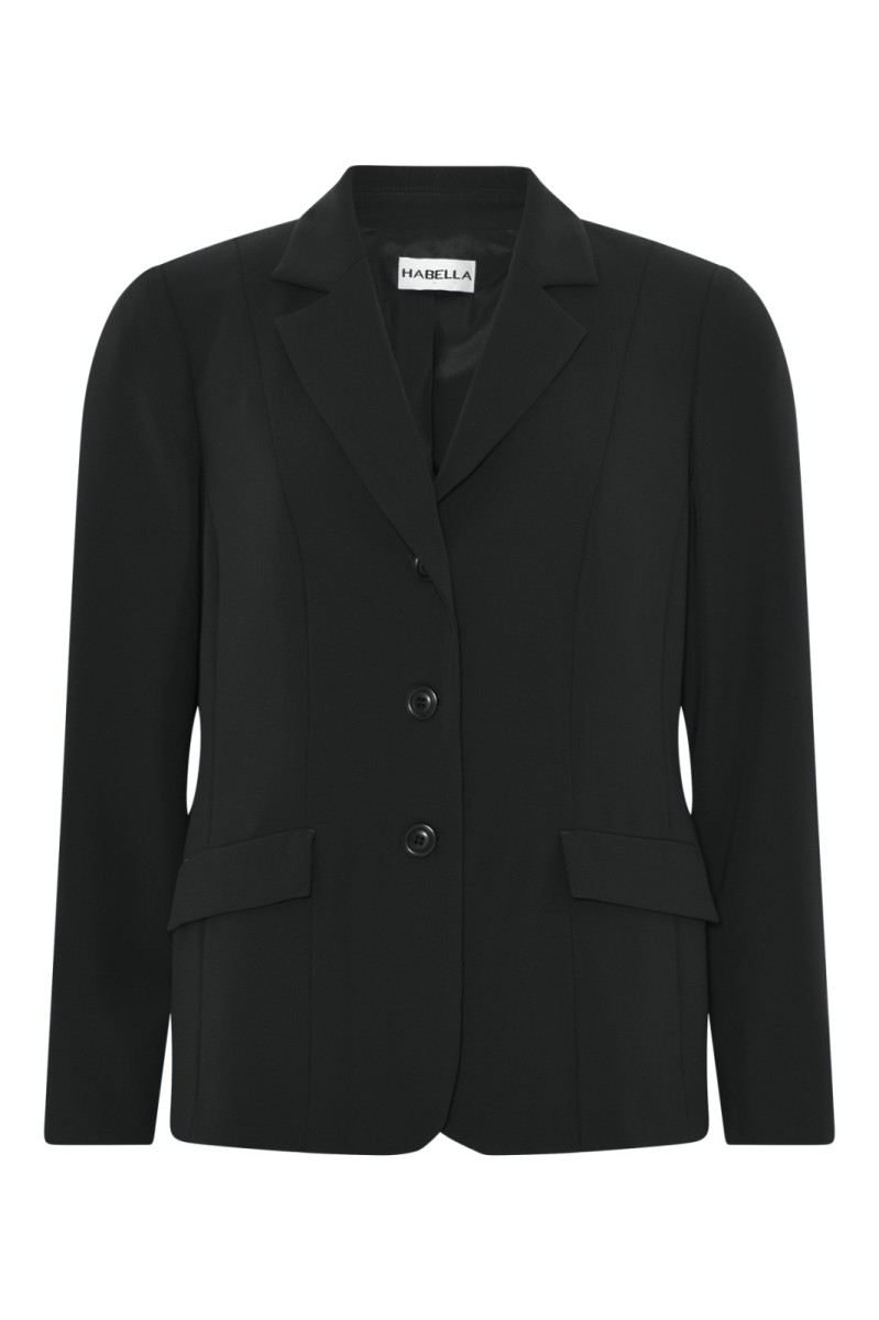 Habella single breast black jacket - Unique Ladies Wear