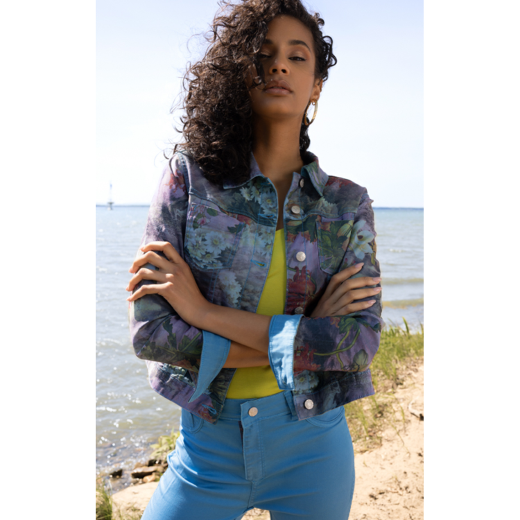 Alison Sheri floral reversable jacket