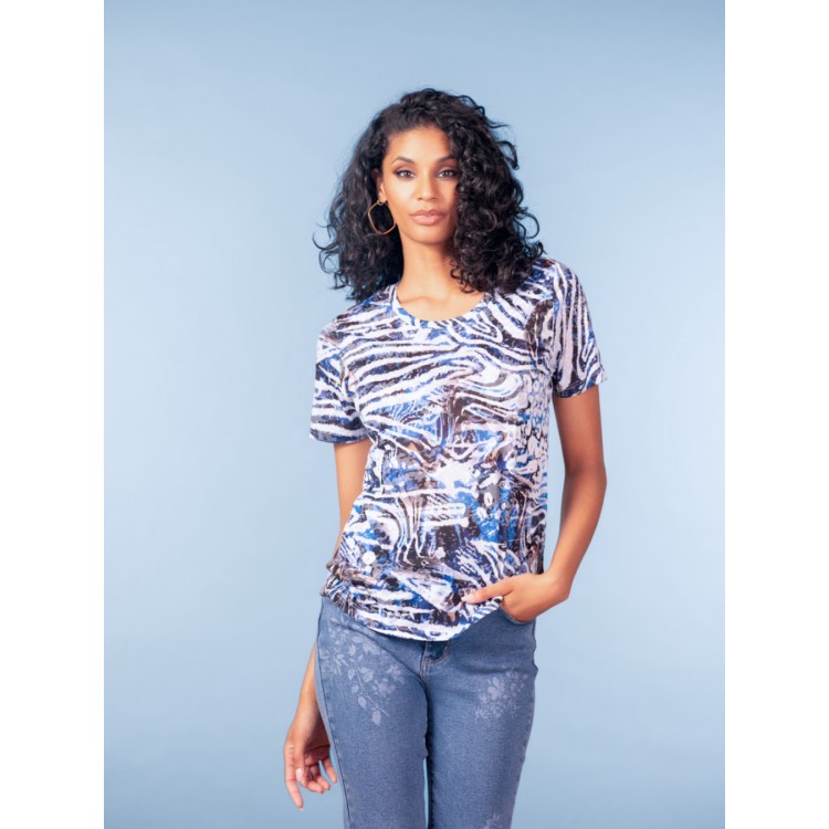 Alison Sheri round neck T shirt