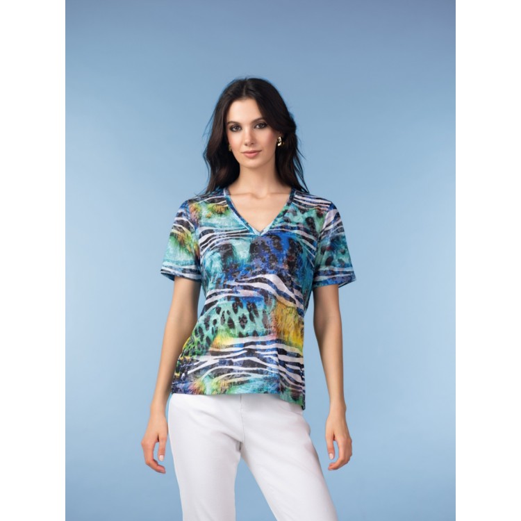 Alison Sheri V Neck T shirt