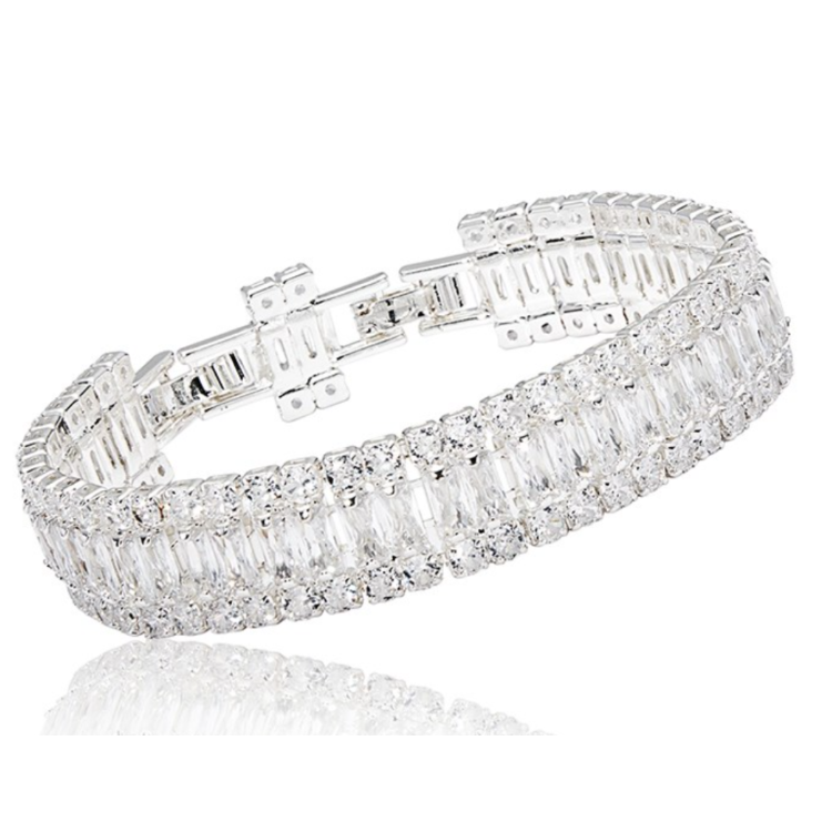 All That Bling Sparkle silver plated bracelet 