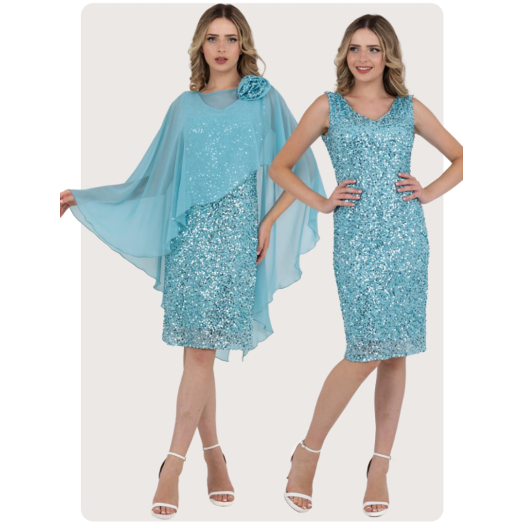 Allison aqua  bolero and dress
