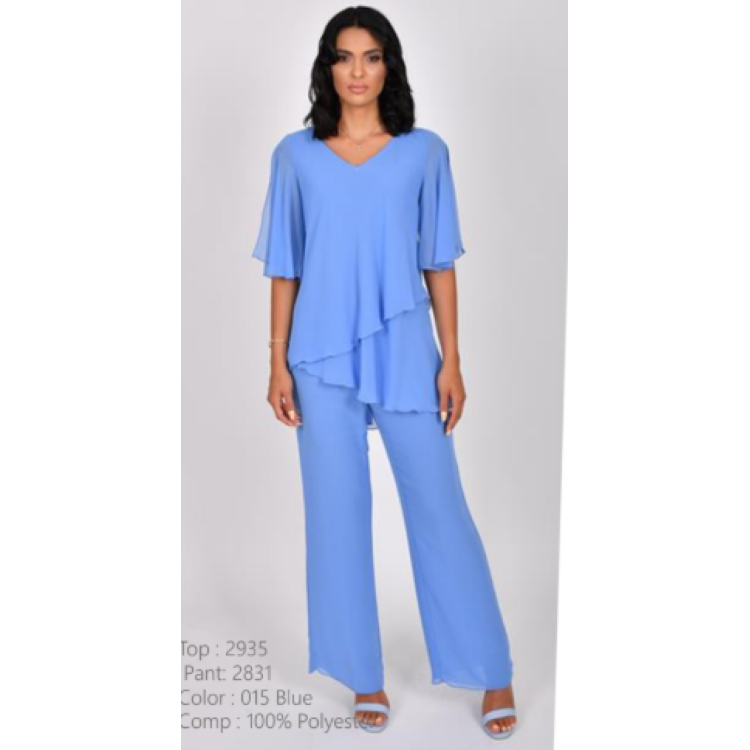 Allison chiffon trouser suit