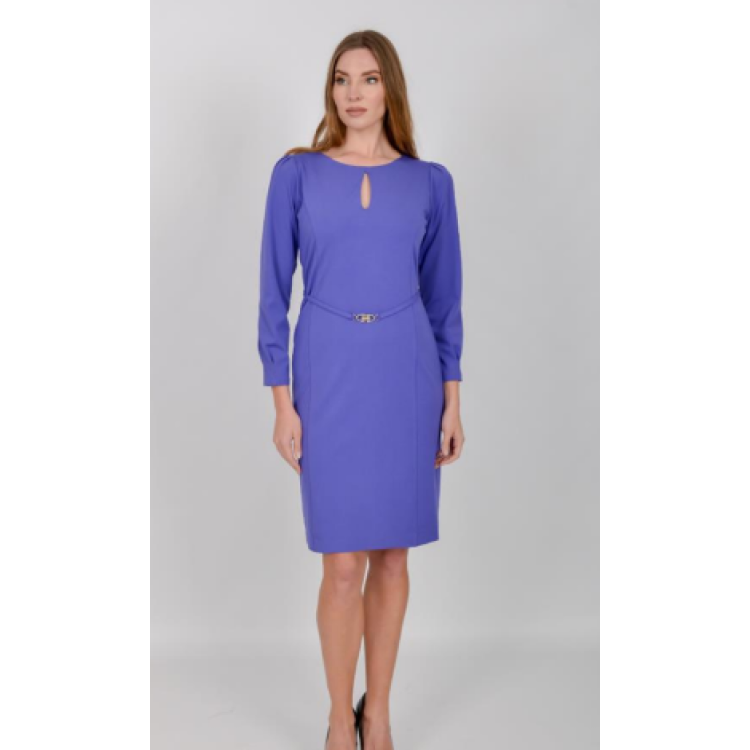Allison long sleeve mock belt dress
