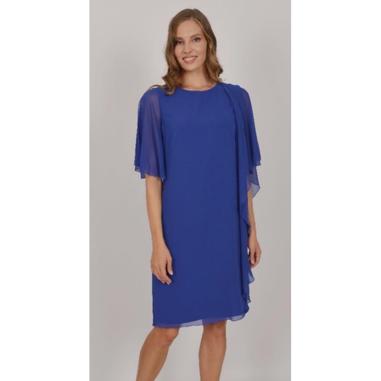 Allison Royal blue chiffon dress