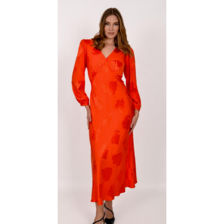 Allison satin flower dress