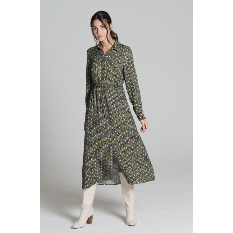 Bariloche Onil draw string waist dress