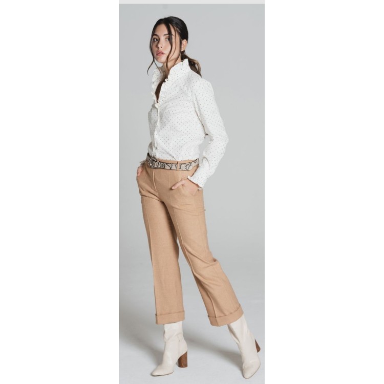 Bariloche Dorada winter white blouse