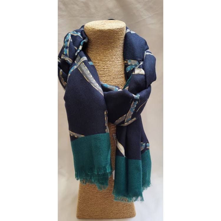 belts & buckle scarf