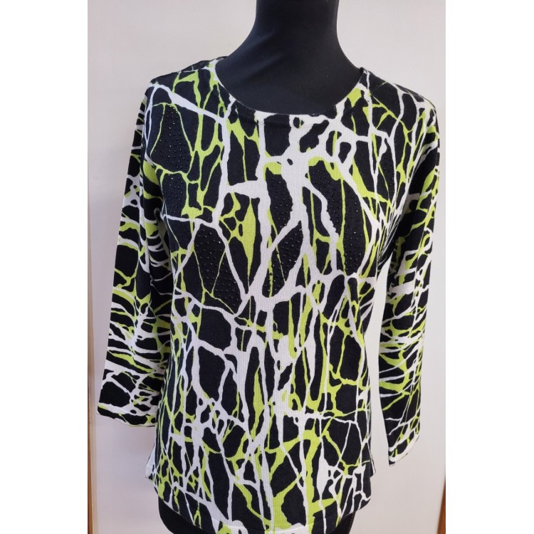 Claudia C animal print sweater