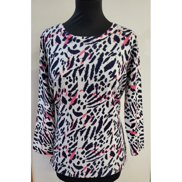 Claudia C animal print sweater