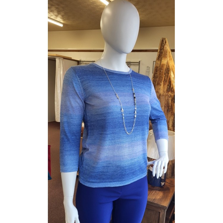 Claudia C blue ombre sweater