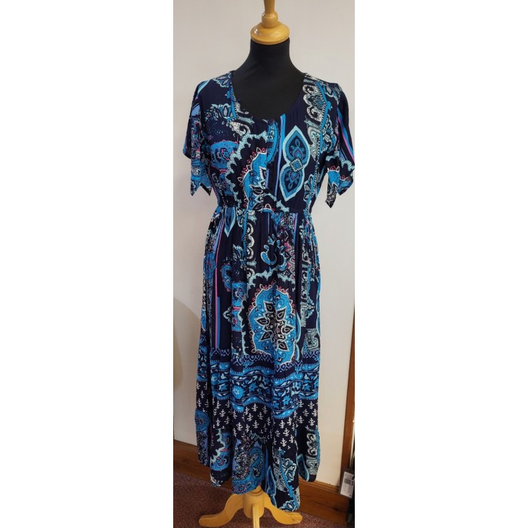 Claudia C bold print dress