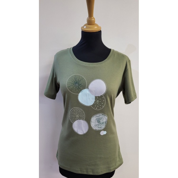 Claudia C bubbles print t-shirt