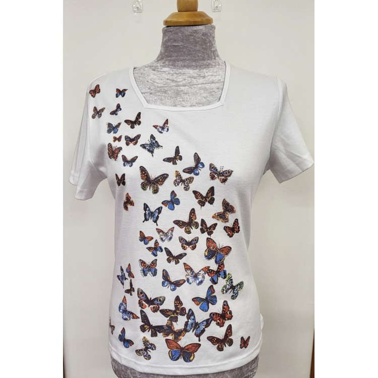 Claudia C butterfly T shirt