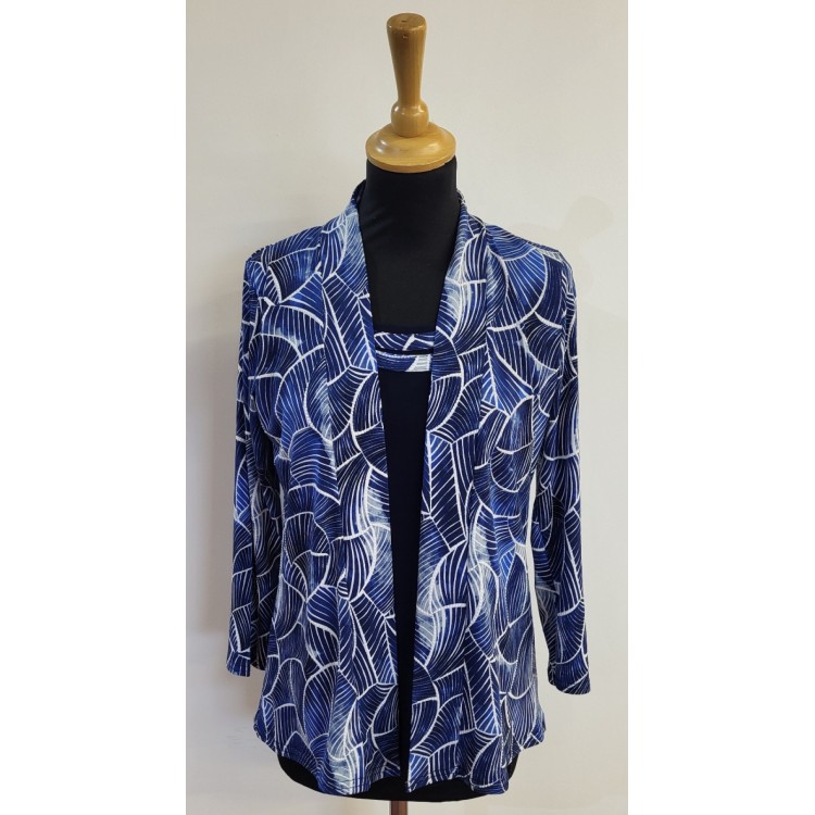 Claudia C mock cardigan