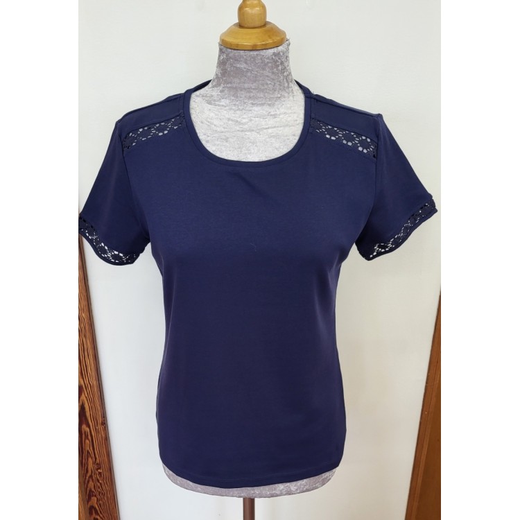 Claudia C navy t-shirt