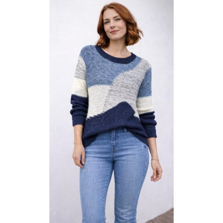 Claudia C popcorn knit sweater