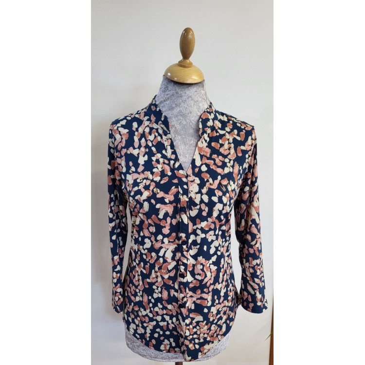 Claudia C speckle print top