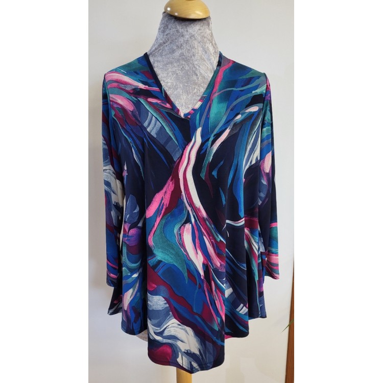 Claudia C swirl print tunic