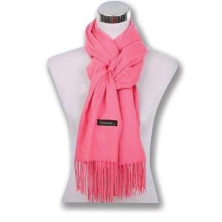 Coral pashmina scarf