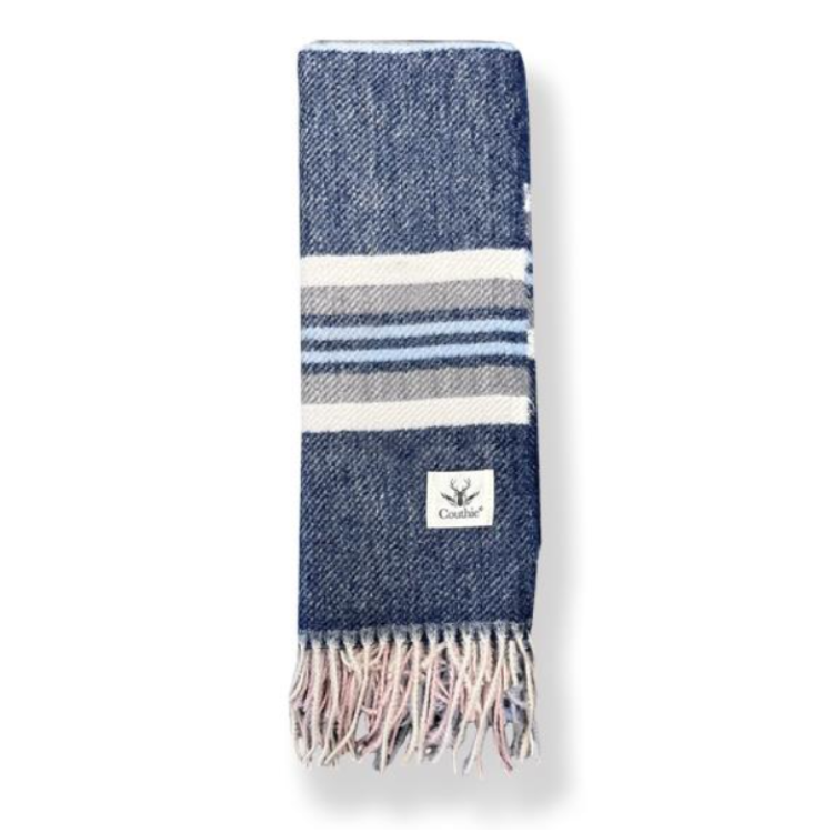 Couthie Blue Soft and Cosy scarf 