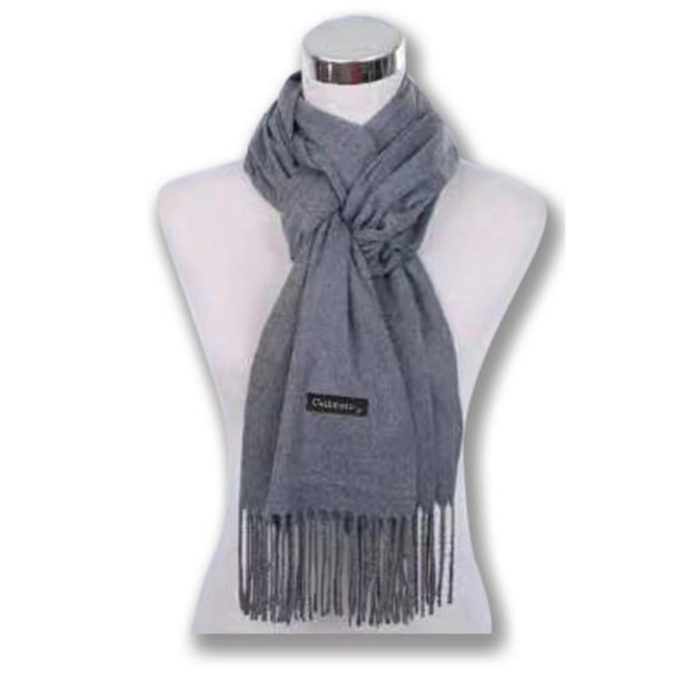 Dark grey pashmina scarf