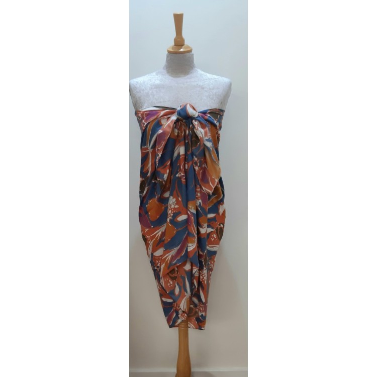Floral pattern scarf/sarong