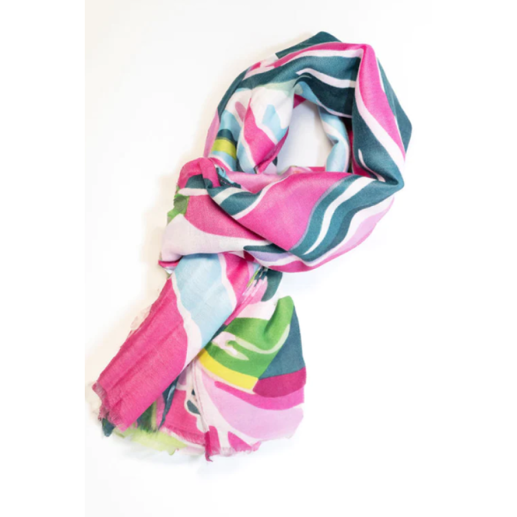 Floral print scarf
