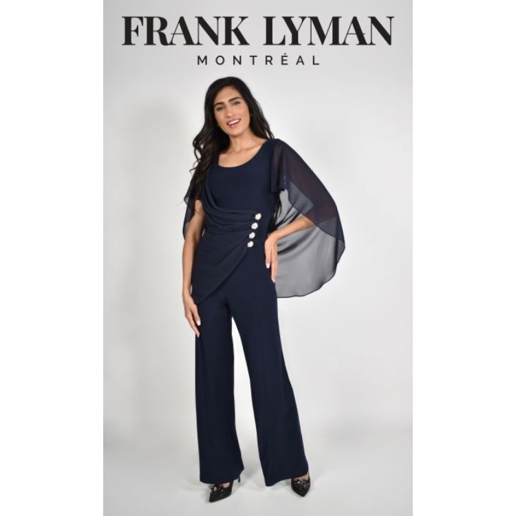 Frank Lyman navy jumpsuit.