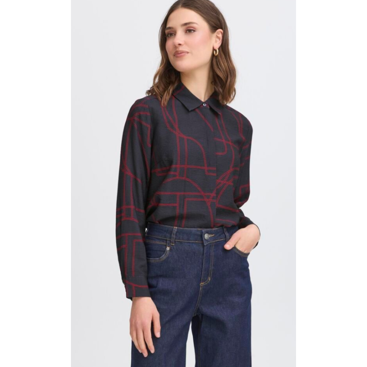 Fransa abstract print shirt