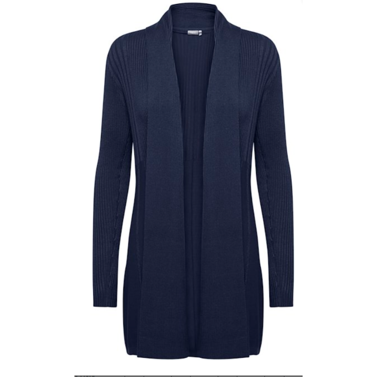 Fransa Black iris cardigan