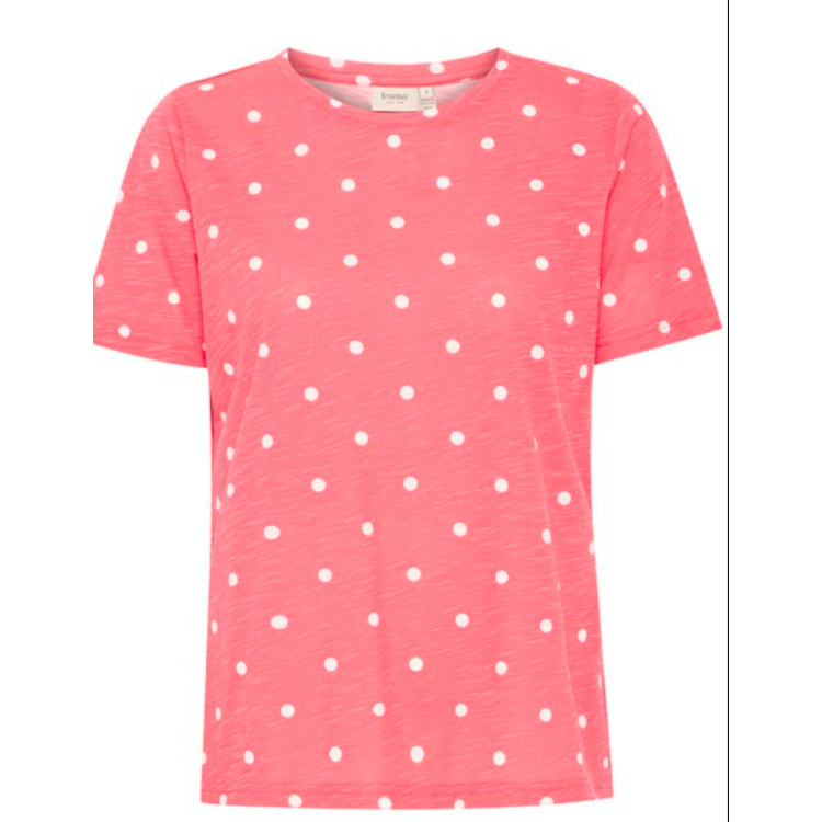 Fransa coral spot T-shirt