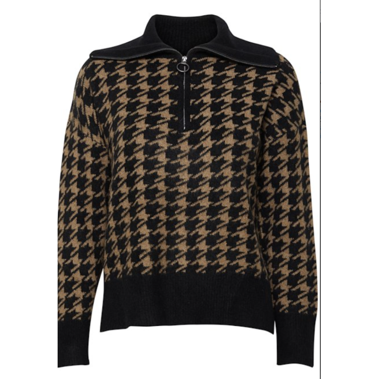 fransa dog tooth check sweater