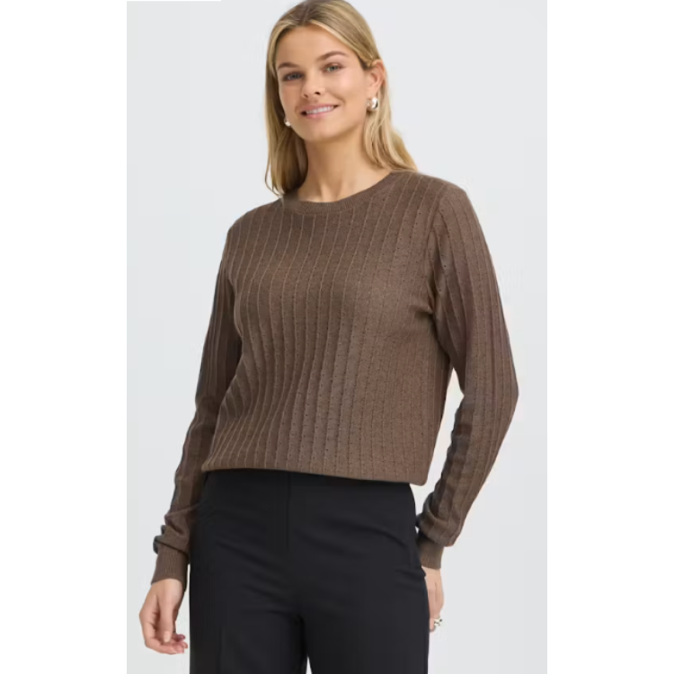 Fransa knitted cotton sweater