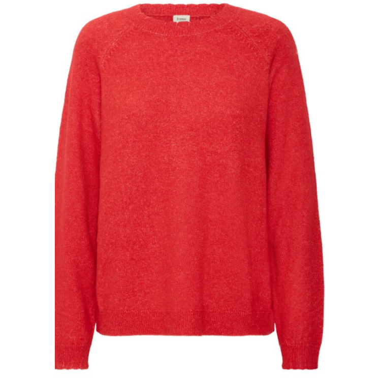 Fransa Mars red Melange sweater