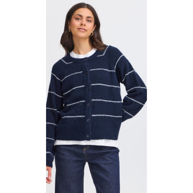 Fransa navy stripe cardigan