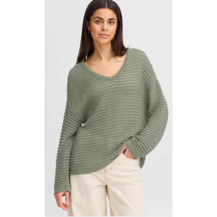 Fransa ribbon yarn sweater