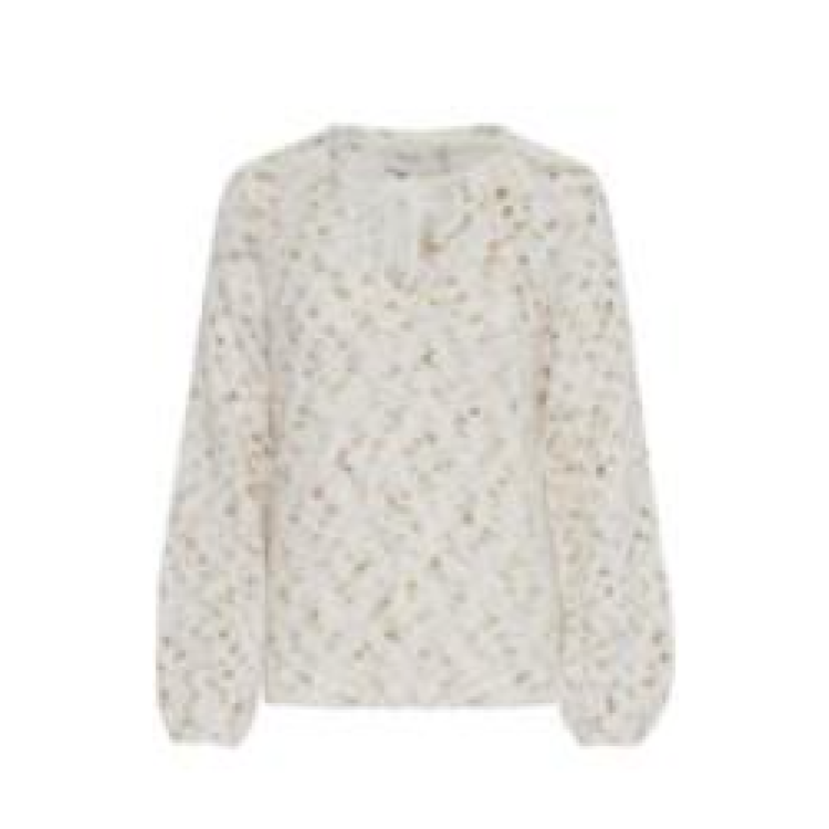 Fransa tie neck sweater