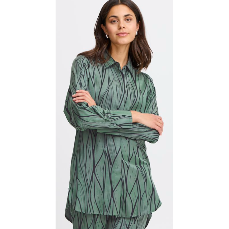 Fransa zebra print tunic blouse.