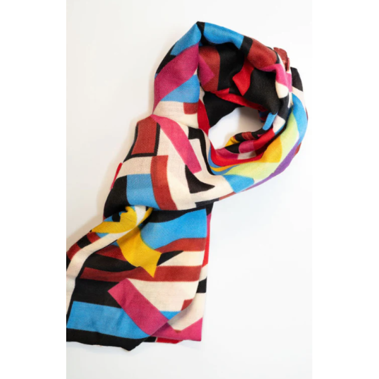 Geo Block scarf