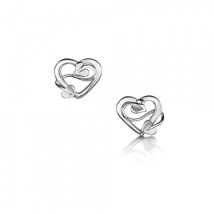 Glenna sweetheart stud earring