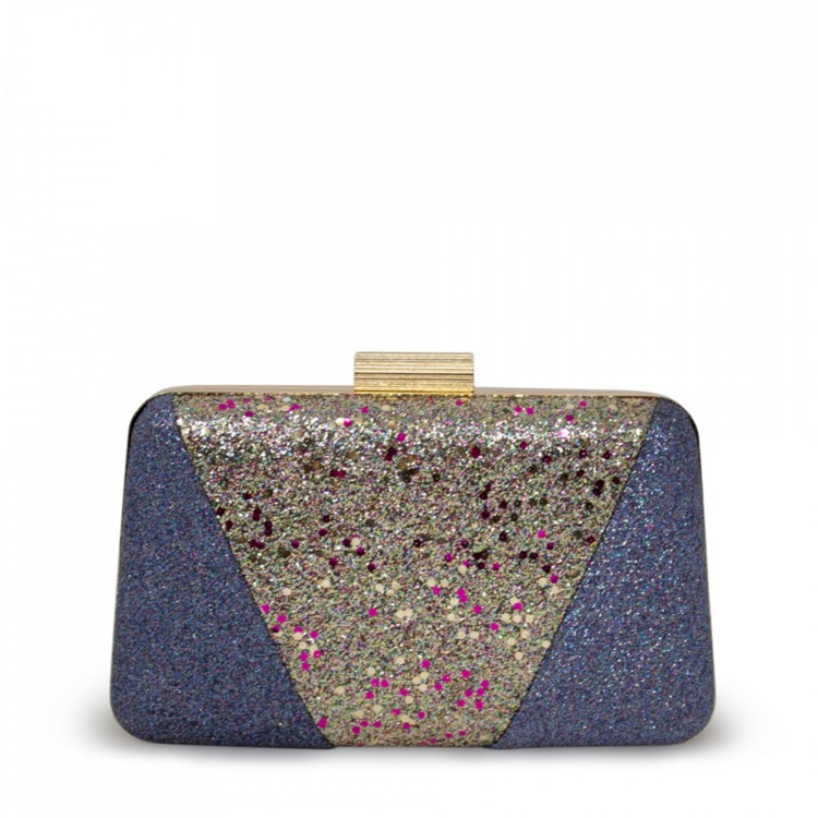 Glitter clutch bag