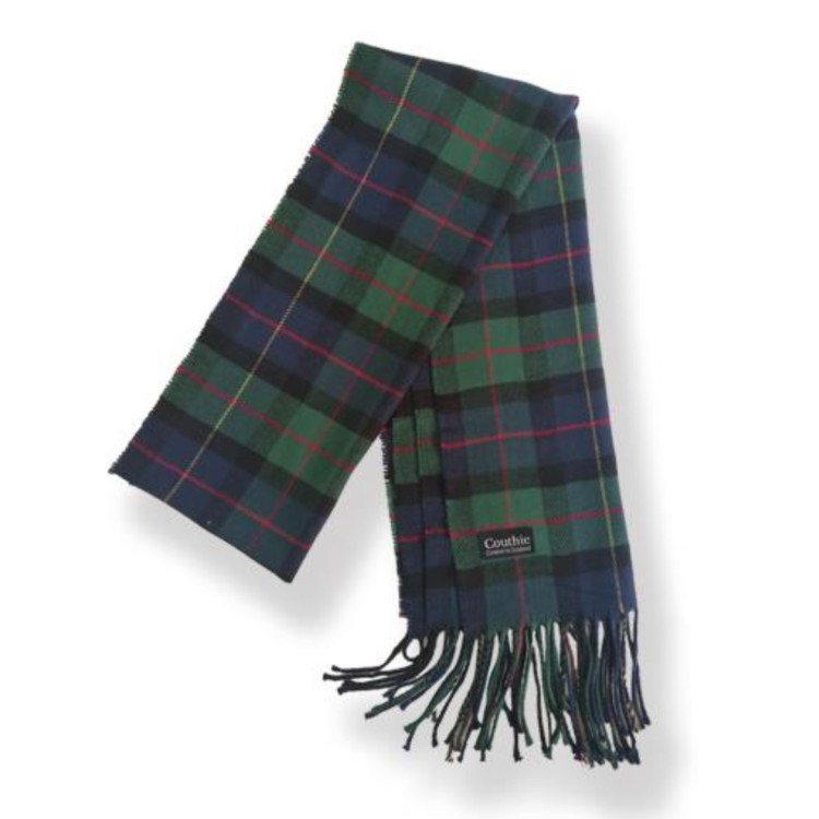 Green tartan scarf