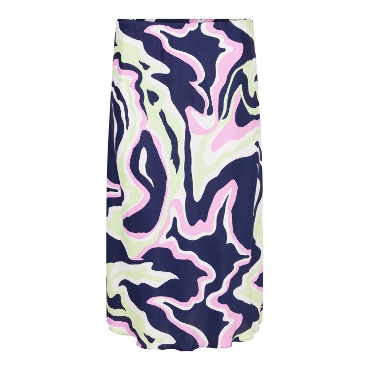 Habella pink, pistachio & navy skirt