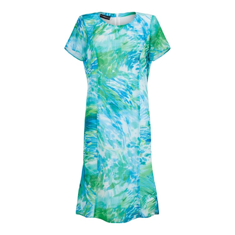 Habella turquoise print dress
