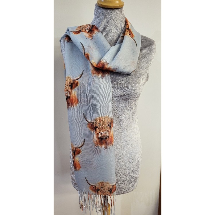 Highland cow scarf