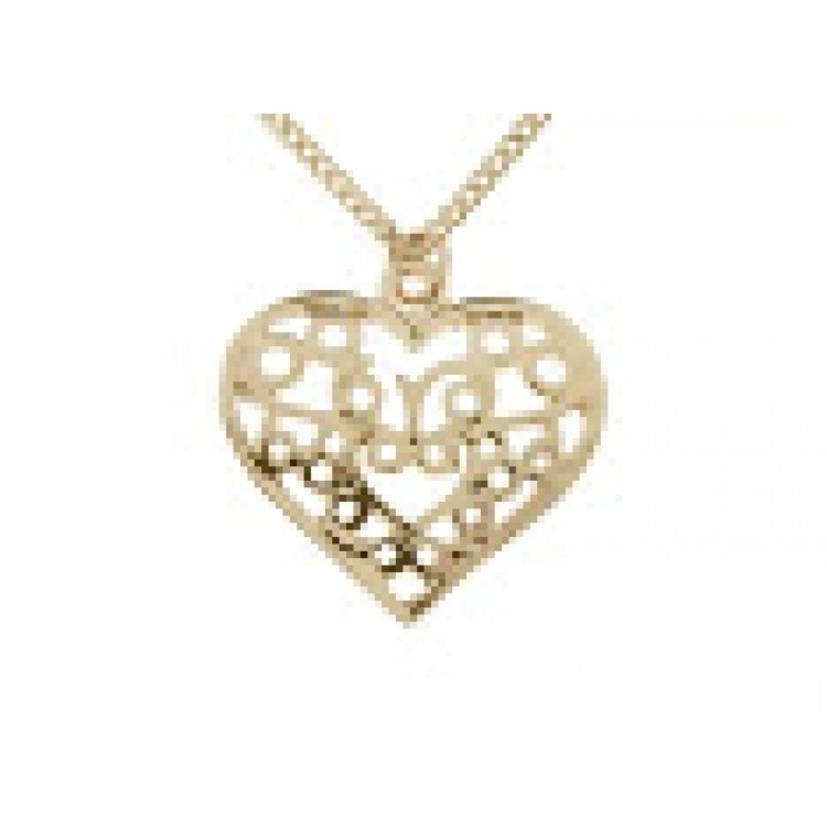 Indulgence Rose gold heart necklace 