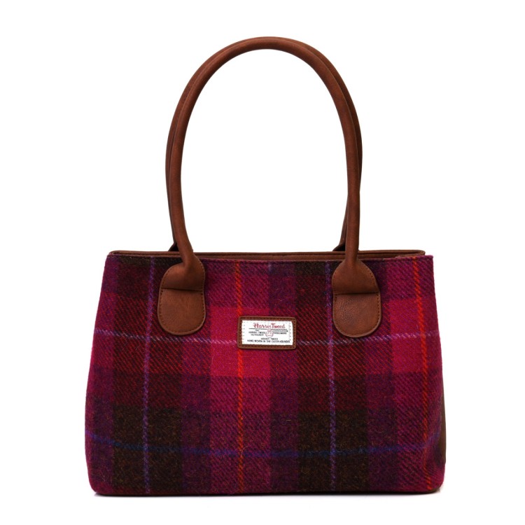 Islander Lismore Tote (Fuchsia Tartan)