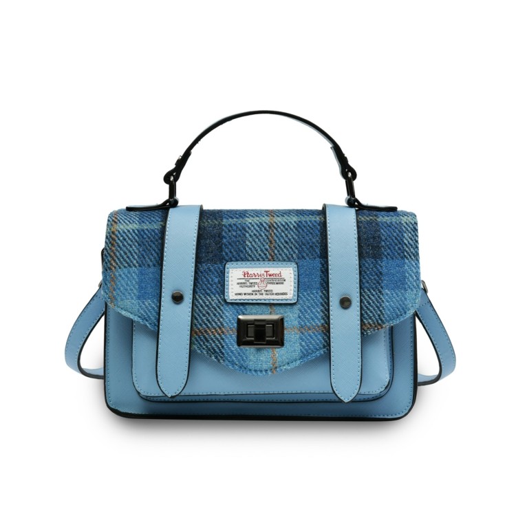 Islander Medium Satchel (Blue Tartan)